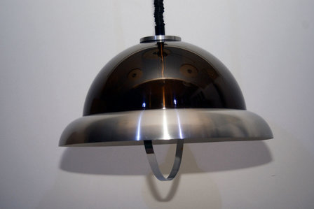 Bruine Dijkstra hanglamp uit de jaren &#039;60